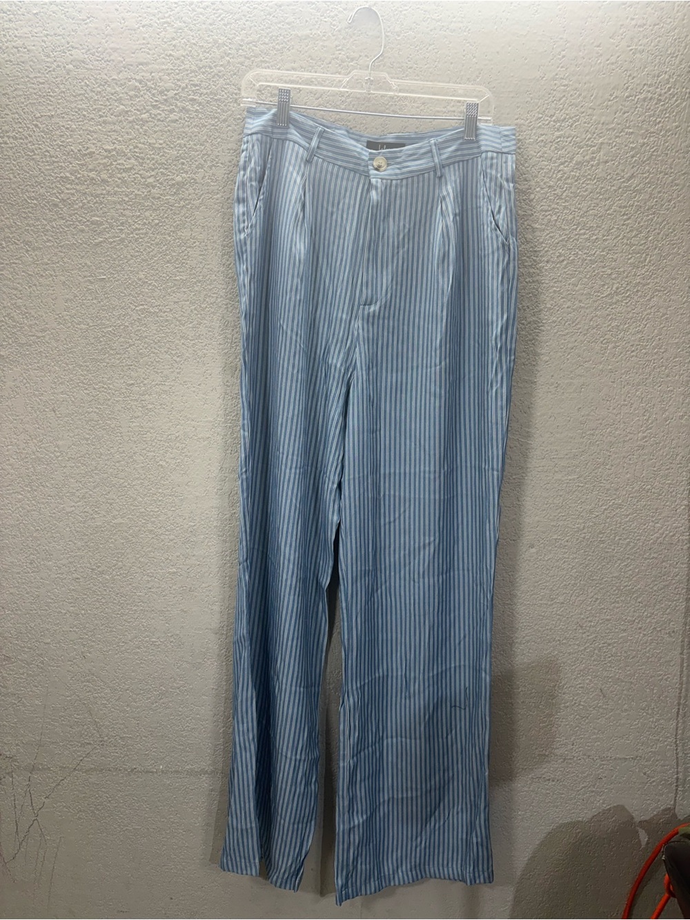 Lulu's Light Blue & White Striped Men’s Dress Pants